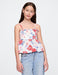 Top peplum con tirantes de lazo para niñas - Quierox - Tienda Online