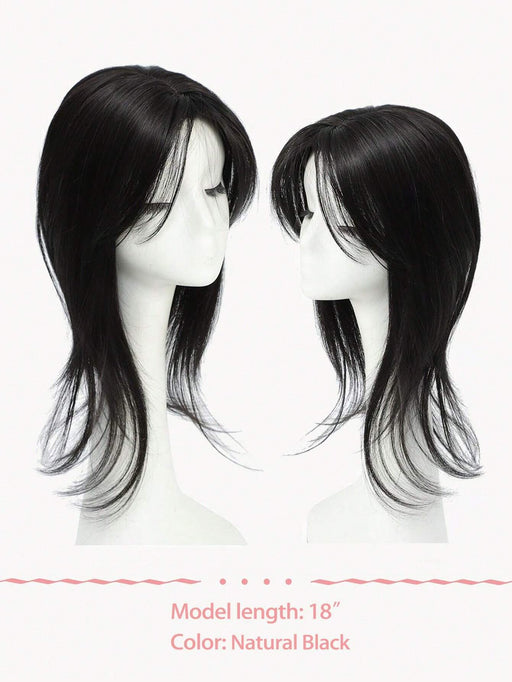 Toppers de cabello de21 pulgadas en negro para mujeres - Quierox - Tienda Online