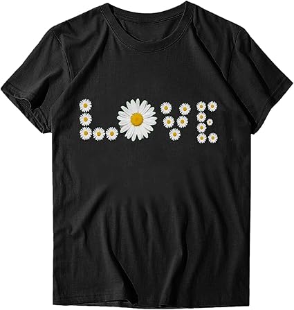 Tops de verano para mujer, camiseta estampada de manga corta - Quierox - Tienda Online