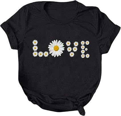 Tops de verano para mujer, camiseta estampada de manga corta - Quierox - Tienda Online