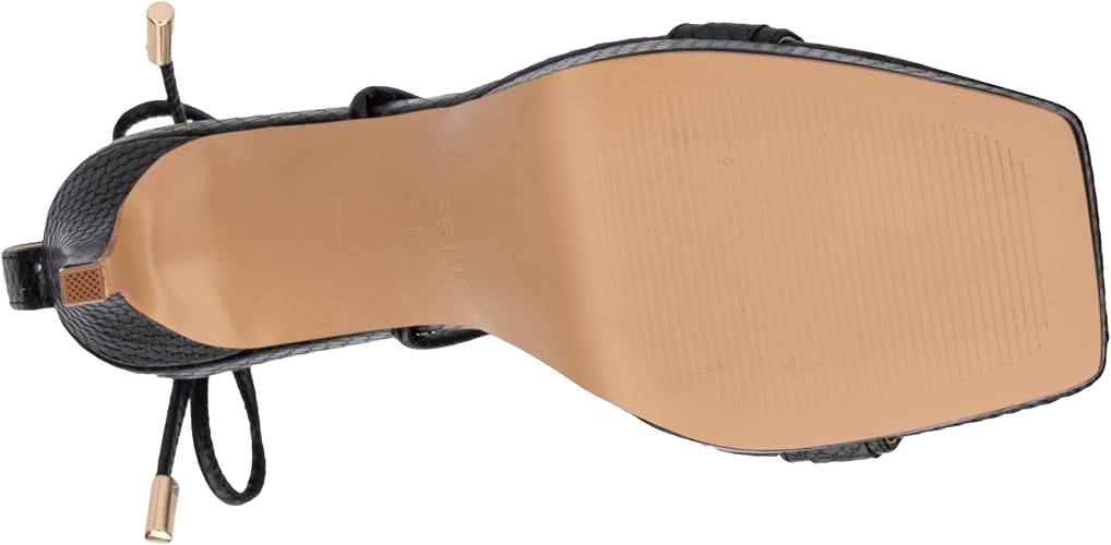 TORGEIS Sandalias de tacón de yuca para mujer, puntera cuadrada - Quierox - Tienda Online