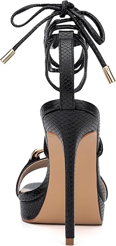 TORGEIS Sandalias de tacón de yuca para mujer, puntera cuadrada - Quierox - Tienda Online