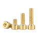 Tornillos de cabeza hueca hexagonal de latón puro DIN912, 20 unds, con cabeza de llave Allen - Quierox - Tienda Online