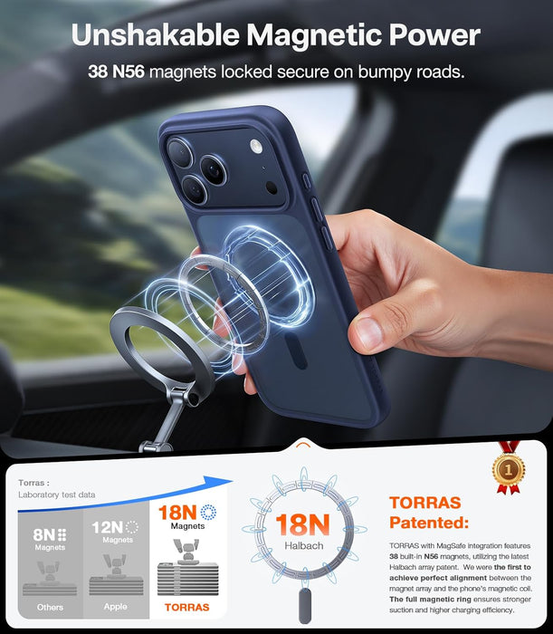 TORRAS Funda magnética más fuerte y a prueba de golpes para iPhone 17 Pro Max - Quierox - Tienda Online