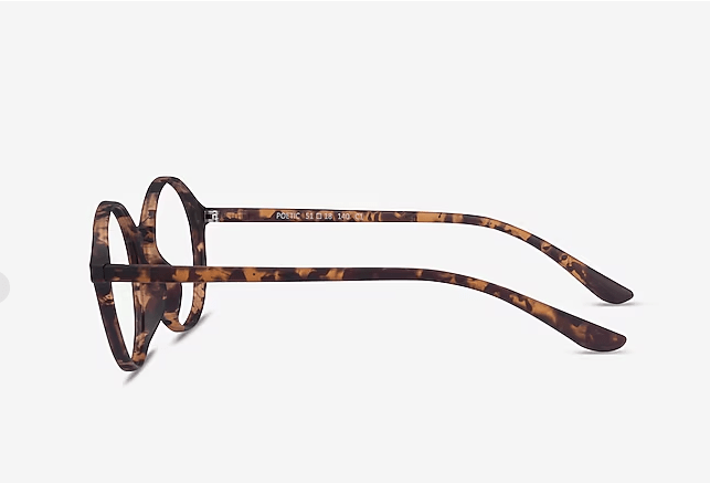 Tortoise Eyeglasses Gafas poéticas Gafas redondas - Quierox - Tienda Online