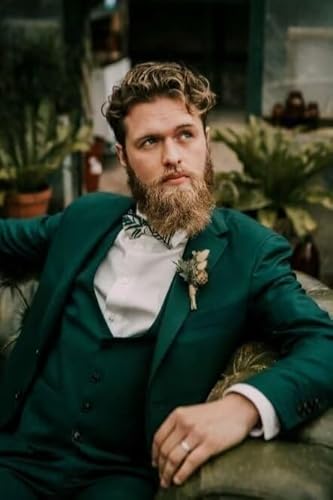 Traje de 3 piezas para hombre, corte ajustado, ideal para bodas. - Quierox - Tienda Online
