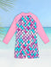 Traje de Baño de Sirena para Niñas de Manga Larga con Escamas de Pez - Quierox - Tienda Online