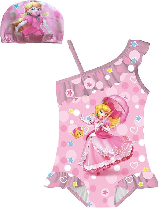 Traje de baño Princesa Peach, para niñas - Quierox - Tienda Online