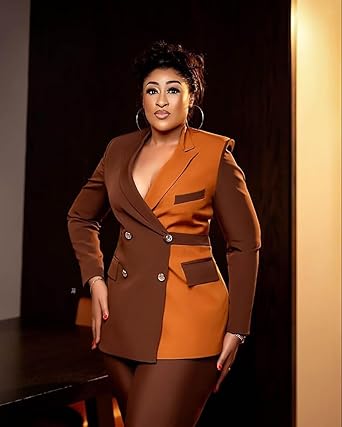 Traje de mujer Color Esmoquin de Negocios Doble Botonadura - Quierox - Tienda Online