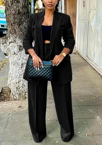 Trajes de pantalón Tcremisa para mujer, conjuntos elegantes de 2 piezas para negocios - Quierox - Tienda Online