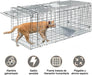 Trampa de Jaula de Animales Plegable de Acero 78 * 31 * 28 cm - Quierox - Tienda Online
