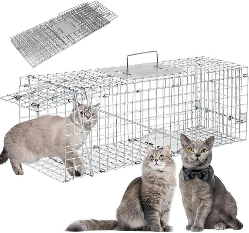 Trampa de Jaula de Animales Plegable de Acero 78 * 31 * 28 cm - Quierox - Tienda Online