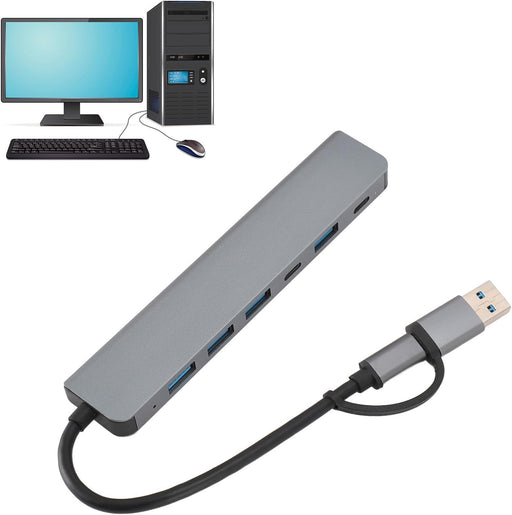 Transmisión de datos USB tipo C Hub, USB C Hub de aleación de aluminio para teléfonos - Quierox - Tienda Online