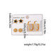 Tres Piezas De Aretes De Acero Inoxidable Con Serie De Margarita Y Estrella Para Mujer - Quierox - Tienda Online