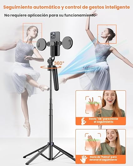 Trípode Automático de Seguimiento Facial de 71” - Quierox - Tienda Online