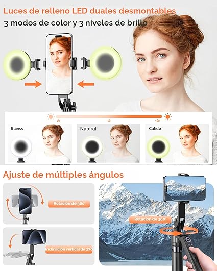 Trípode Automático de Seguimiento Facial de 71” - Quierox - Tienda Online