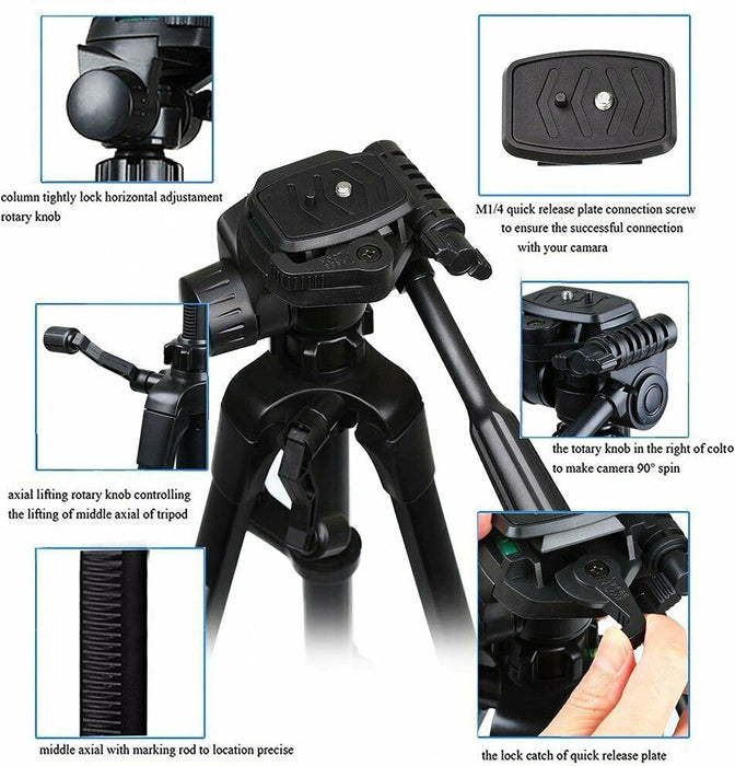 Trípode portátil plegable de aleación de aluminio WT 3520 para cámara de fotografía - Quierox - Tienda Online