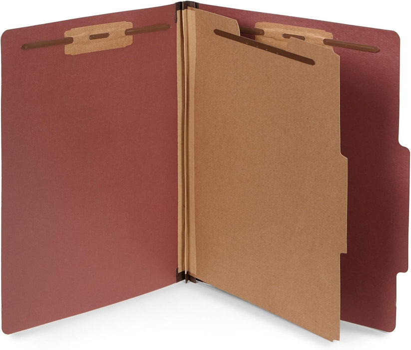 TRU RED Carpetas de clasificación de cartón prensado, 1 partición, rojo, paquete de 20 - Quierox - Tienda Online