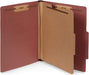 TRU RED Carpetas de clasificación de cartón prensado, 1 partición, rojo, paquete de 20 - Quierox - Tienda Online