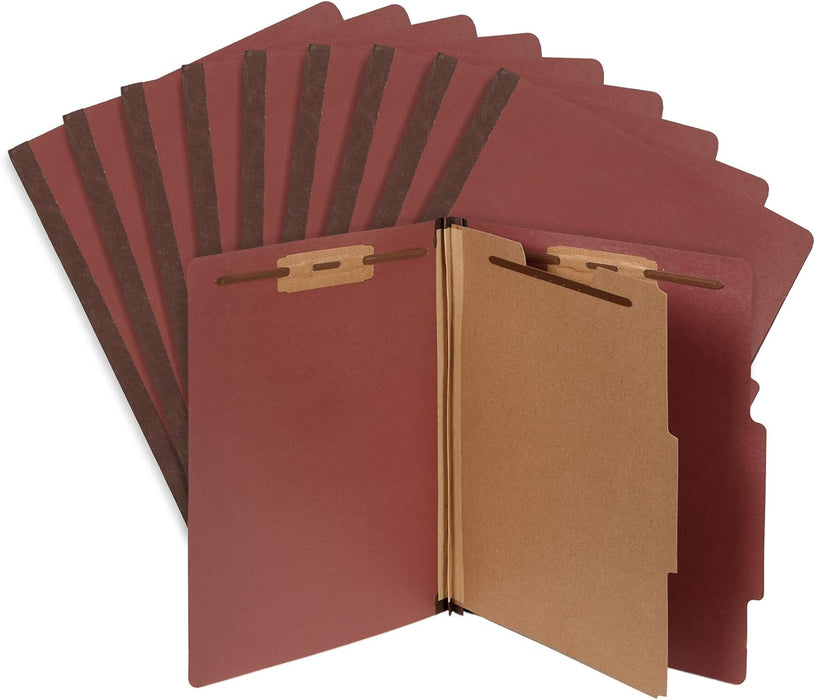 TRU RED Carpetas de clasificación de cartón prensado, 1 partición, rojo, paquete de 20 - Quierox - Tienda Online