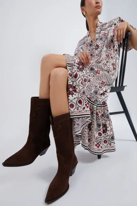 Tuckernuck Vestido Lewis con estampado floral de retazos - Quierox - Tienda Online