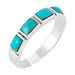 Turquoise Network Anillo apilable turquesa en plata de ley R2232 - C75 - Quierox - Tienda Online