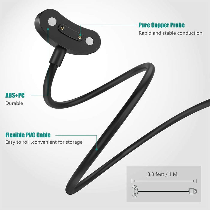 TUSITA Cargador compatible con TicWatch Pro 3 5 X E3 Smartwatch - Paquete de 2, 1M - Quierox - Tienda Online