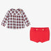 Tutto Piccolo Conjunto de pantalones cortos a cuadros rojos para niños - Quierox - Tienda Online