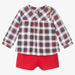 Tutto Piccolo Conjunto de pantalones cortos a cuadros rojos para niños - Quierox - Tienda Online