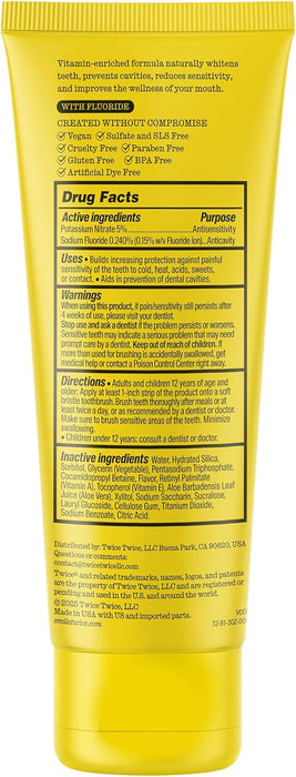 Twice Pasta Dental de Bienestar Bucal con Flúor 3.4fl oz - Quierox - Tienda Online