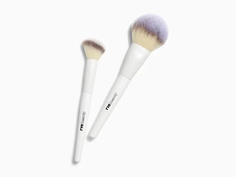 TYS BEAUTY Juego de dos brochas para polvo y rubor - Quierox - Tienda Online