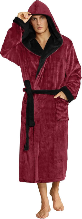 U2SKIIN - Albornoz de felpa con capucha para hombre - Quierox - Tienda Online