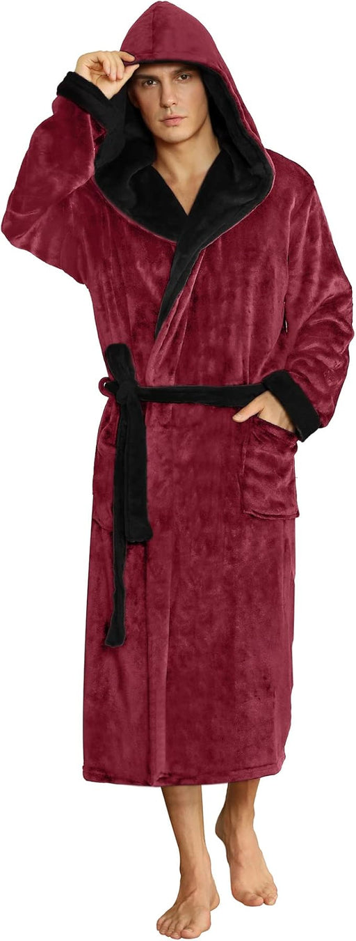 U2SKIIN - Albornoz de felpa con capucha para hombre - Quierox - Tienda Online