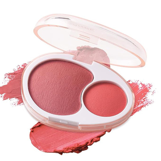 UCANBE Rubor doble en crema para mejillas: paleta de rubor ligera para construir - Quierox - Tienda Online