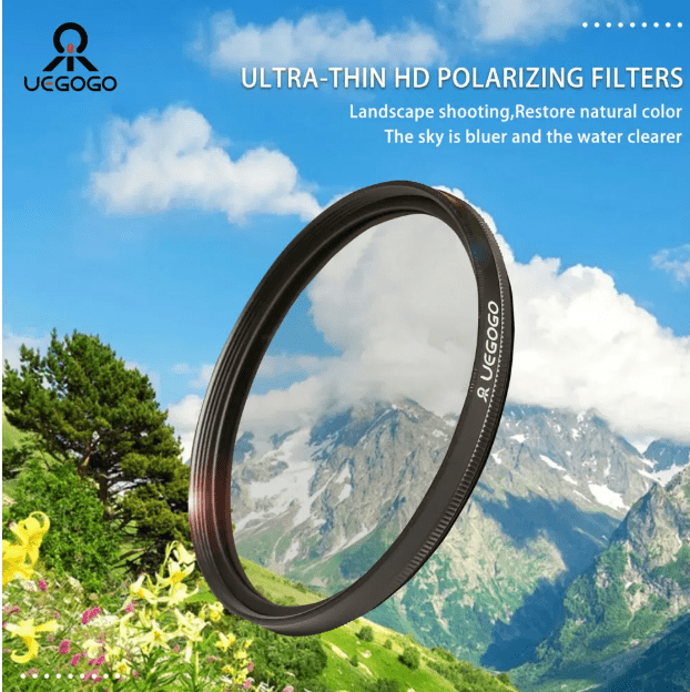 UEGOGO CPL filtro lente de cámara polarizadores ultradelgados de Color verdadero 82mm - Quierox - Tienda Online
