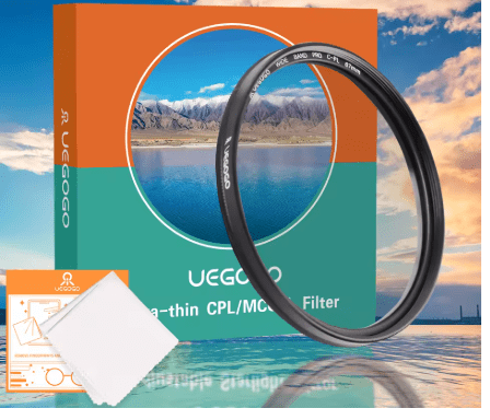 UEGOGO CPL filtro lente de cámara polarizadores ultradelgados de Color verdadero 82mm - Quierox - Tienda Online