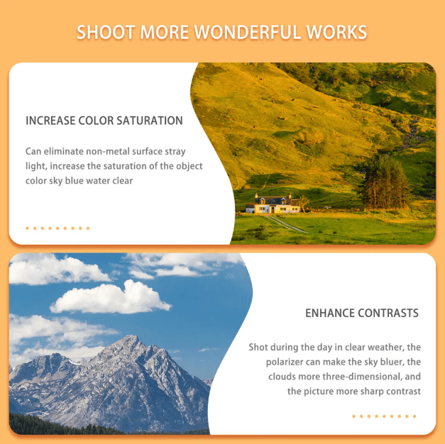 UEGOGO CPL filtro lente de cámara polarizadores ultradelgados de Color verdadero 82mm - Quierox - Tienda Online