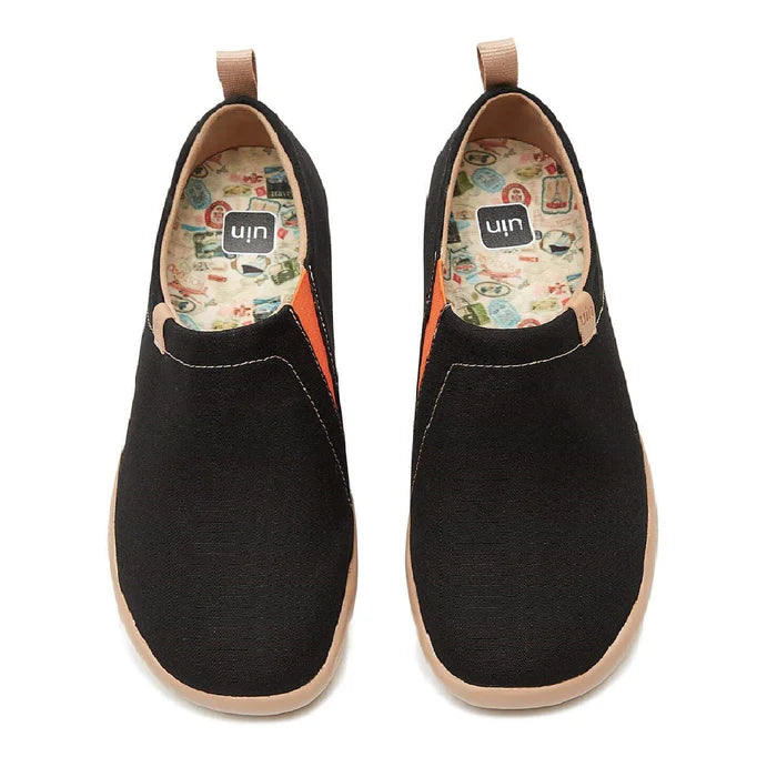 Zapatillas Planas para Mujeres, negras de Toledo