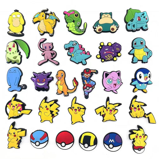 Uketniy 12 piezas de adorno para lápiz, clip de lápiz de dibujos animados de pokemon - Quierox - Tienda Online