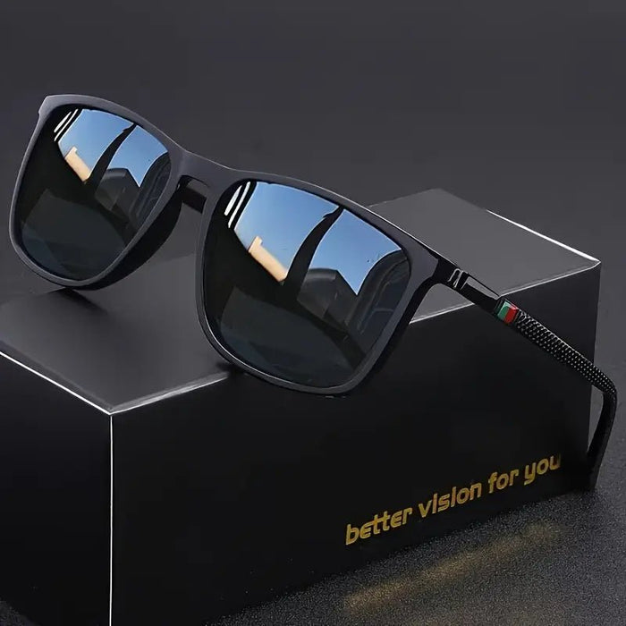 Un par de gafas cuadradas retro de moda, unisex, clásicas - Quierox - Tienda Online