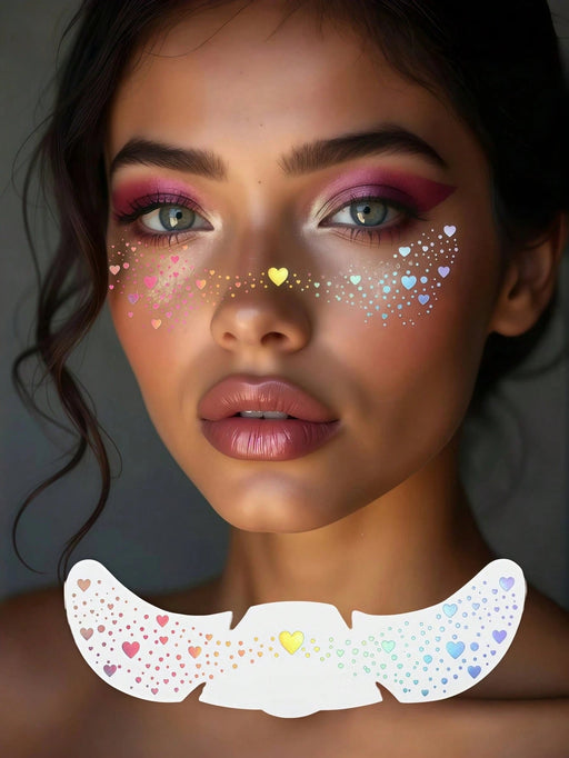 Un parche de tatuaje facial temporal, para crear un efecto de "pecas brillantes" - Quierox - Tienda Online