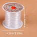 Un rollo de 70 m/76 yardas, hilo de pescar de 0,3mm/0.012 pulgadas, cuerda de nailon/cable de línea transparente - Quierox - Tienda Online