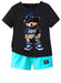 Una camiseta individual para niño con un estampado de oso genial - Quierox - Tienda Online