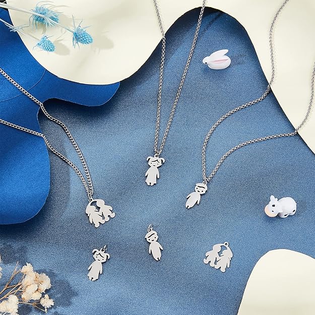 UNICRAFTALE 24 piezas 3 estilos de acero inoxidable para niños y niñas colgantes - Quierox - Tienda Online