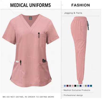 Uniforme clínico para mujer, ropa de trabajo de farmacia, uniforme de enfermera - Quierox - Tienda Online