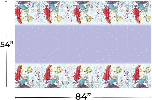 Unique Disney The Little Mermaid - Mantel rectangular de plástico para mesa, 54 x 84 pulgadas, 1 unidad - Quierox - Tienda Online