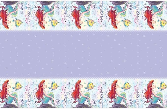 Unique Disney The Little Mermaid - Mantel rectangular de plástico para mesa, 54 x 84 pulgadas, 1 unidad - Quierox - Tienda Online
