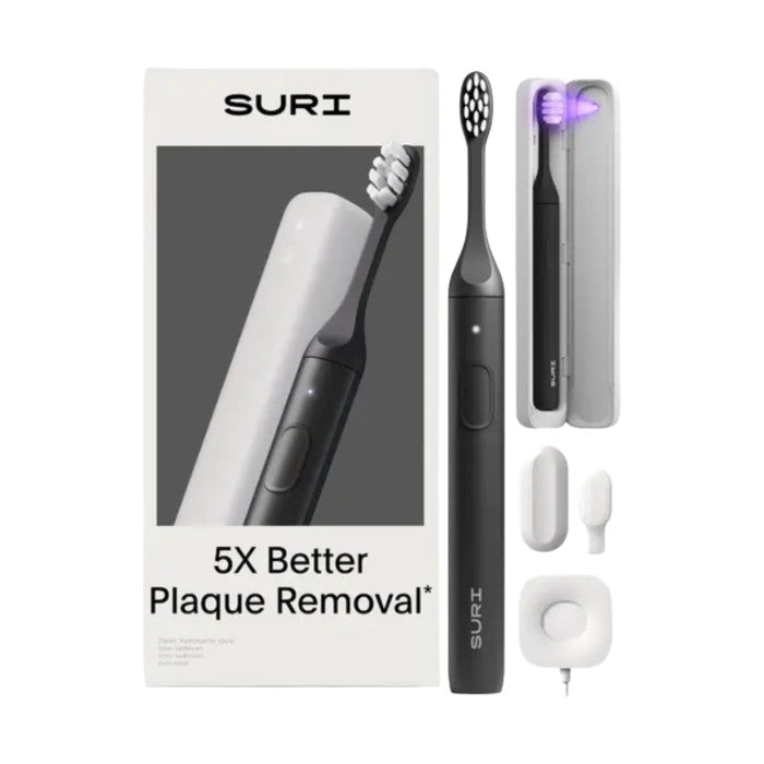 SURI 2.0 Cepillo de dientes eléctrico sónico con sensor de presión y estuche de viaje de limpieza UV