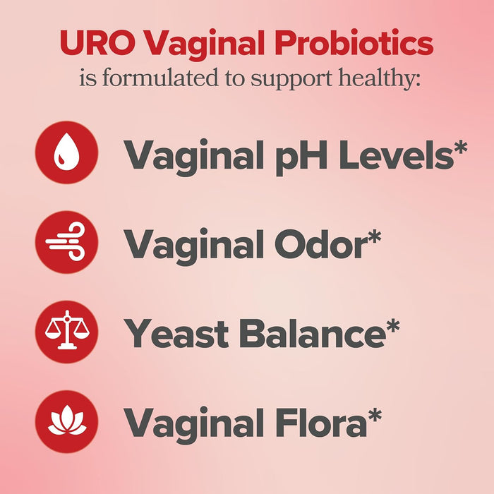 URO Vaginal Probiotics para la salud vaginal de las mujeres, equilibrio del pH, replica