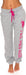 US Polo Assn Pantalones deportivos Essentials para mujer, gris jaspeado con estampado rosa brillante - Quierox - Tienda Online